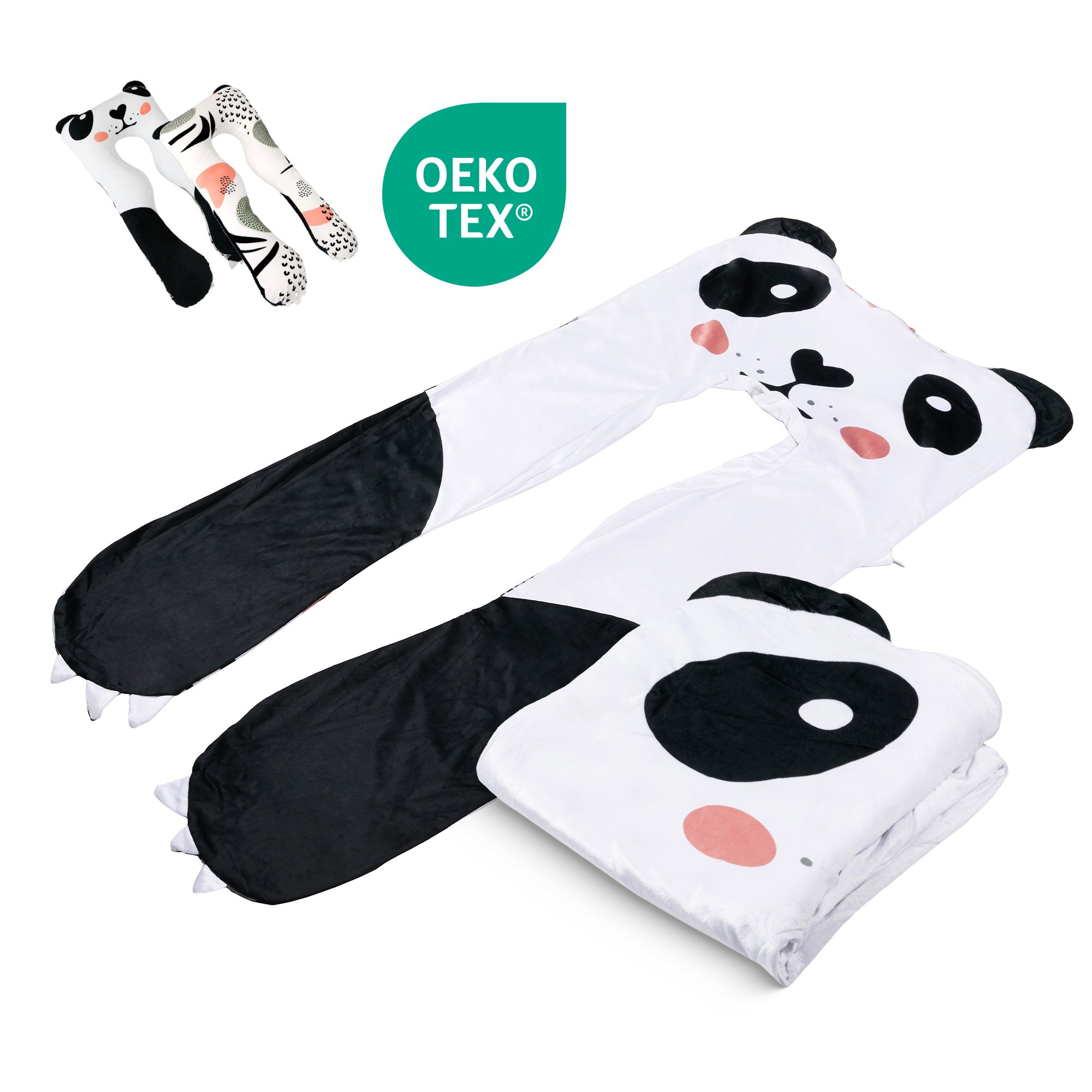 Gyerekpárna csere huzat - mikropuha (panda)